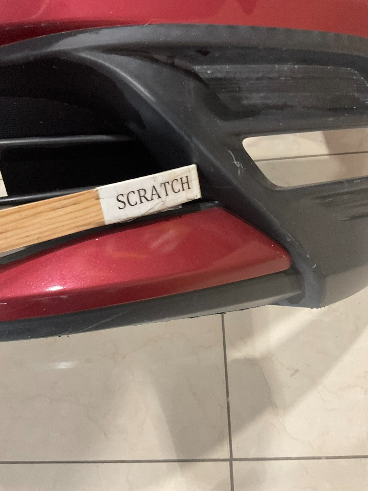 Front Bumper Cover Red 2018-2019 Nissan Kicks S/SV 62022+5rb0h OEM