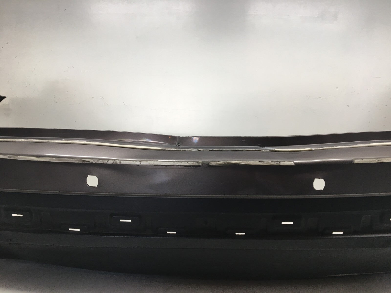 Rear Bumper Cover Nissan Pathfinder Platinum SV Hybrid w/o Sensr Holes 13-16 OEM