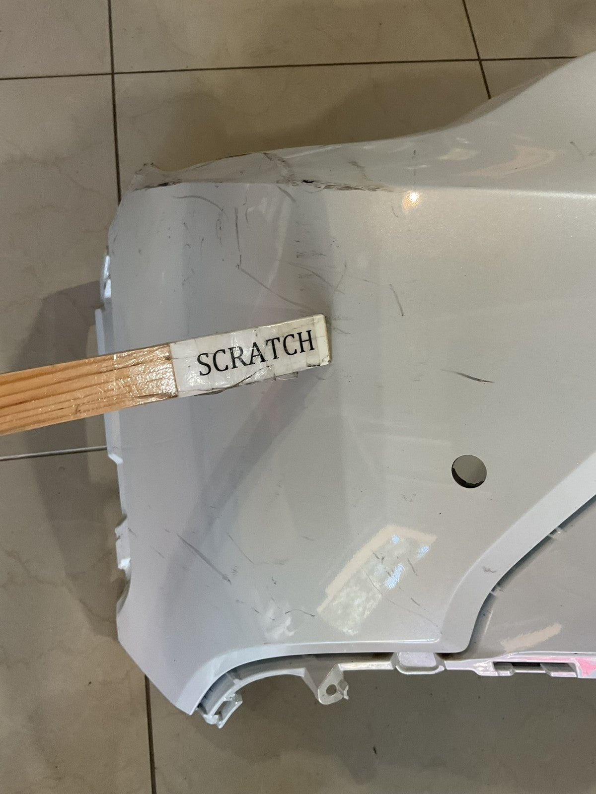 Front Bumper Cover White 2022 2024 Toyota Corolla Cross 52119+a0a90 OEM
