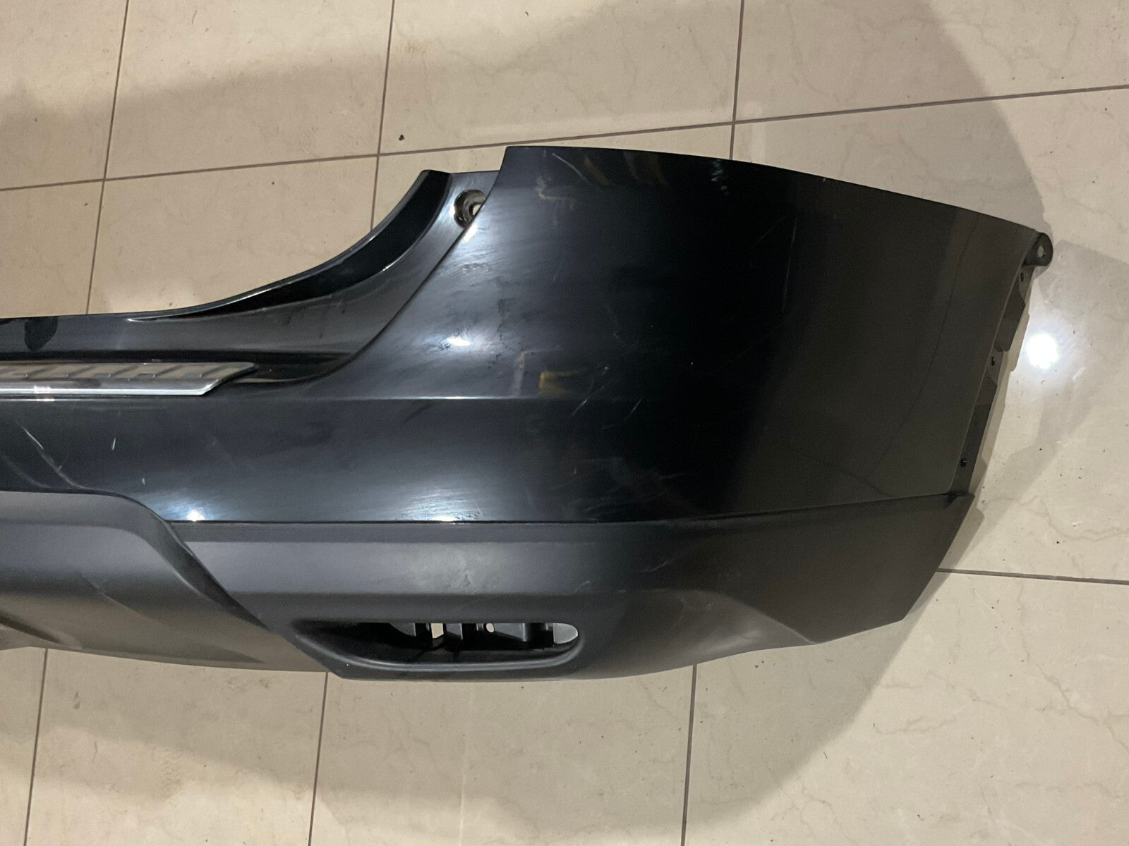 Rear Bumper Cover Black Nissan Rogue S SL SV 2014-16 85022-5HA0A OEM