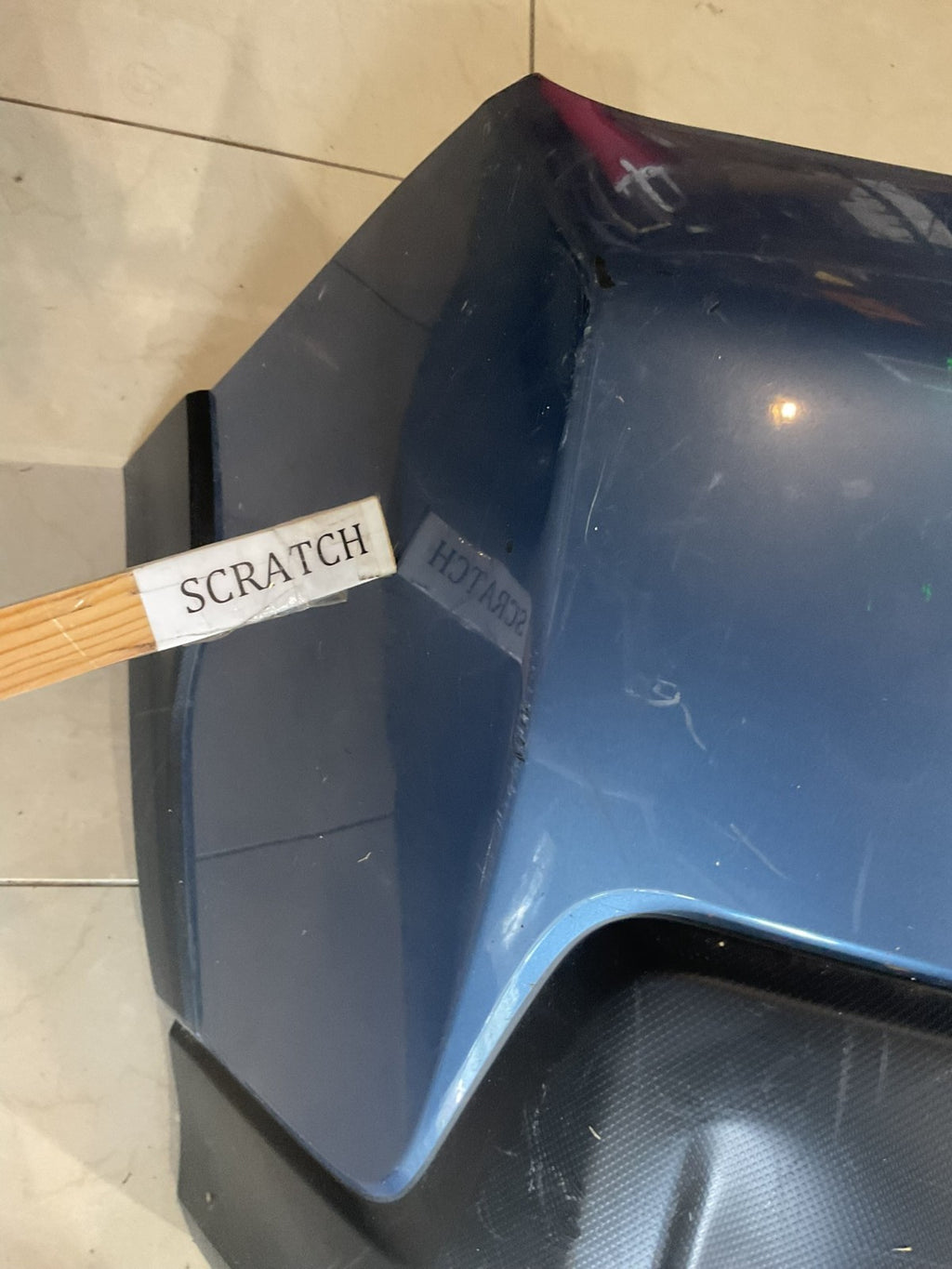 Rear Bumper Cover Blue Subaru CrossTrek 2018 2019 57704FL250 OEM