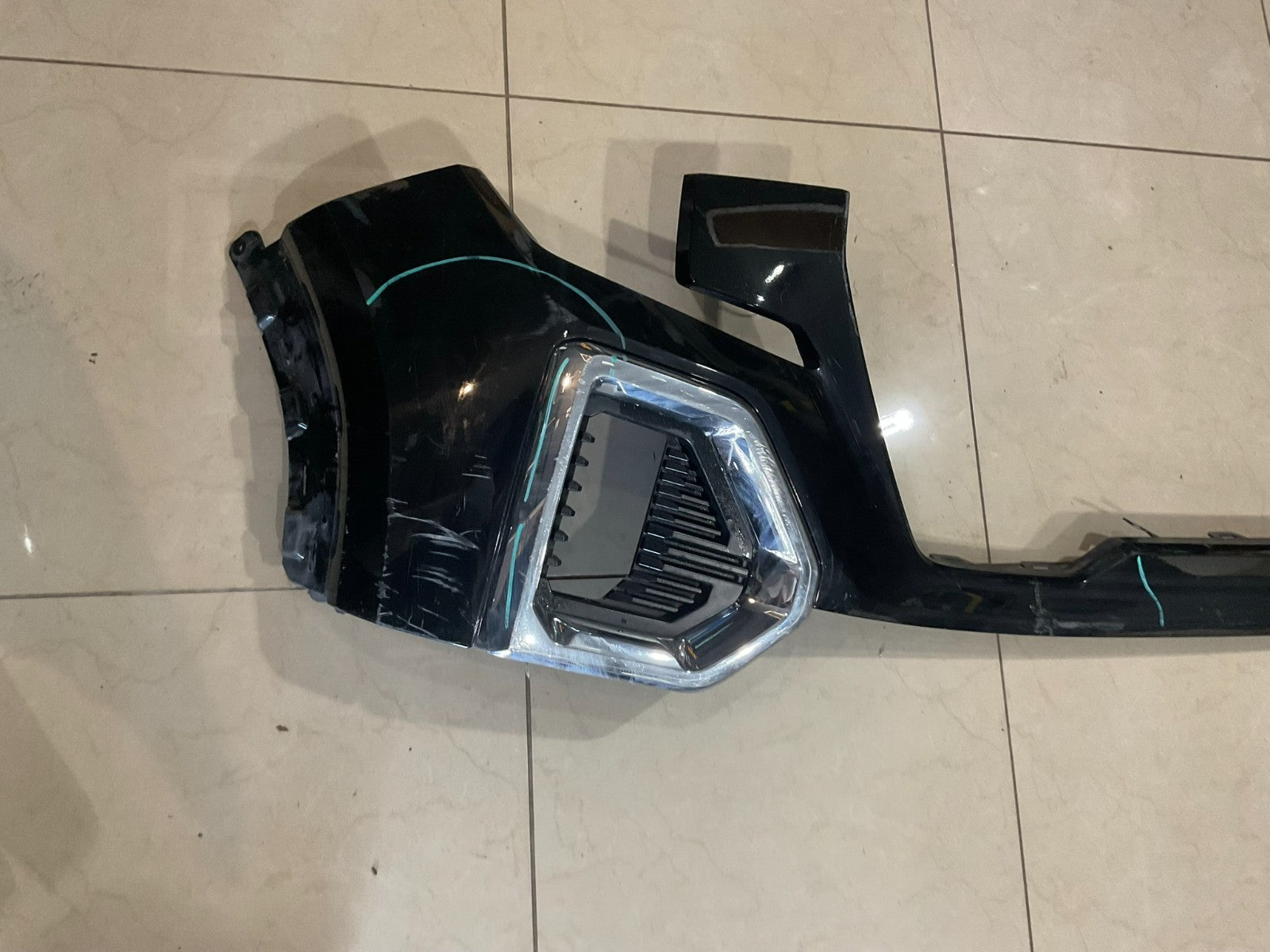Front Bumper Cover Black 2019 2020 2021 GMC Sierra 1500 CAPA