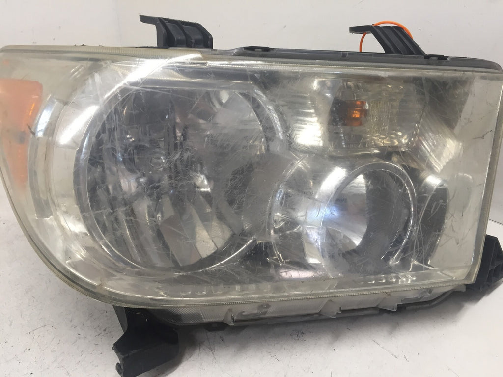 Headlight Damaged Halogen Passenger RH Toyota Sequoia Tundra 2008-2013 OEM2