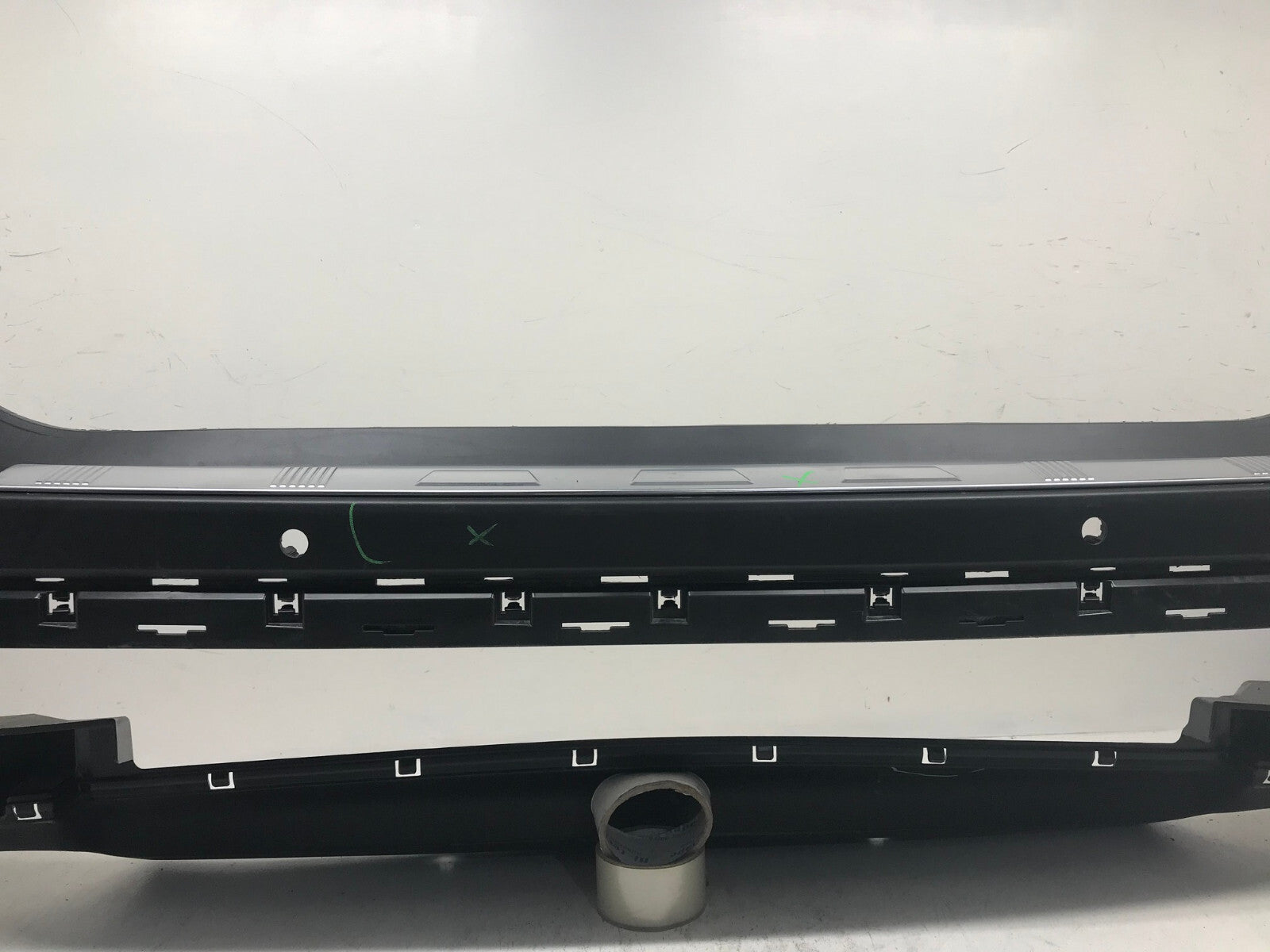 Rear Lower Bumper Cover Black Nissan Rogue 22 23 w/Sensor Holes 850B0-6RR0C OEM