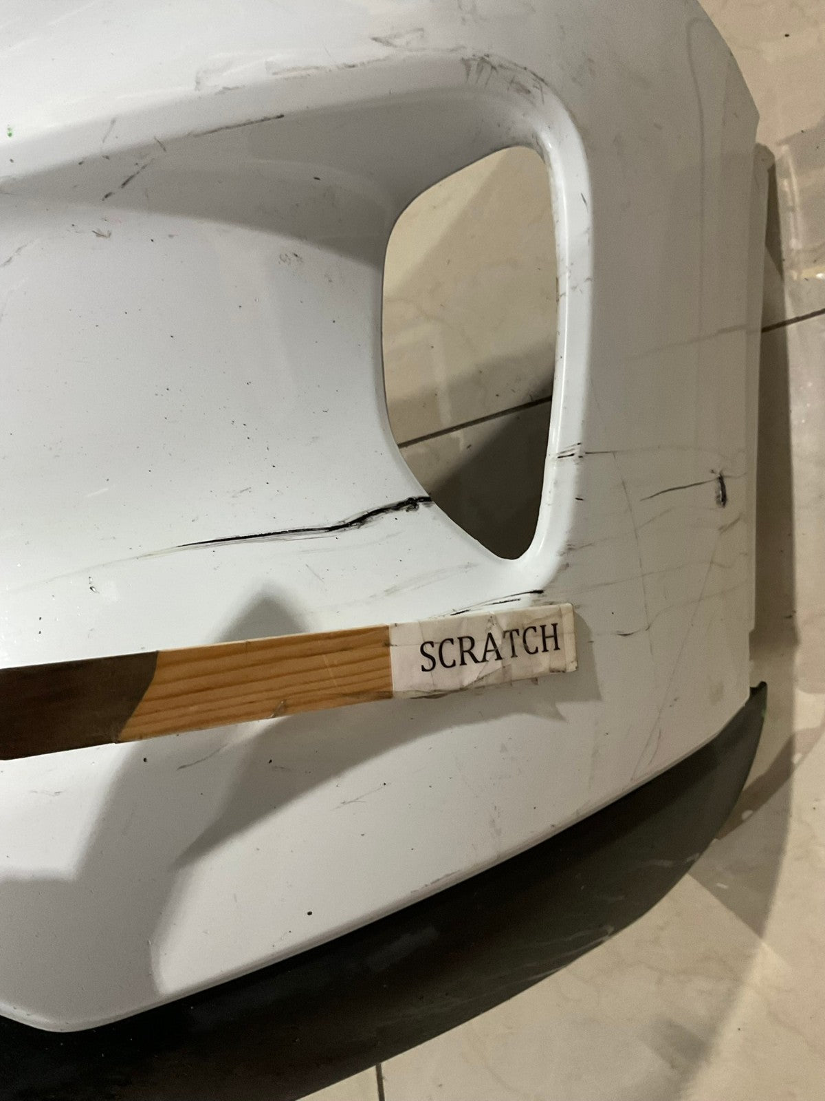 Front Bumper Cover White 2020-2021 Ford Escape lj6b+17f003 OEM
