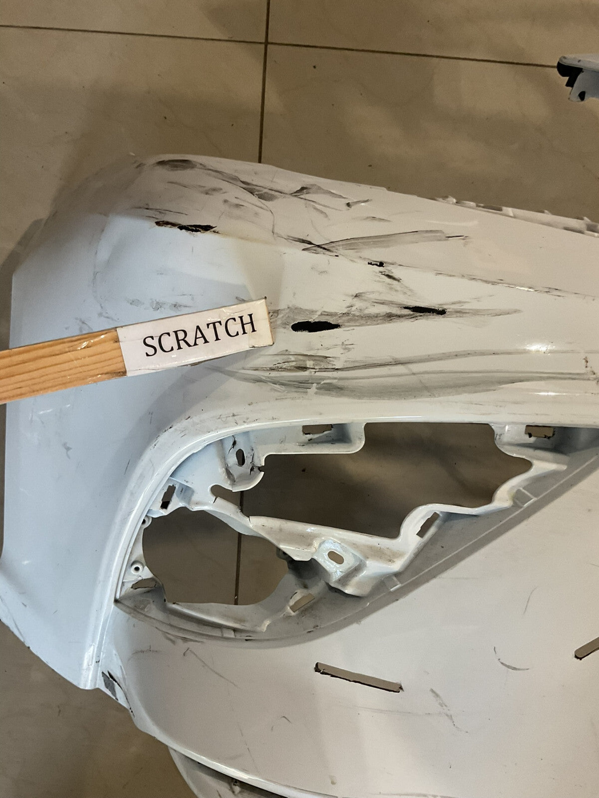 Front Bumper Cover White Toyota Camry XSE SE Hybrid SE 2018-20 52119++06E20 OEM