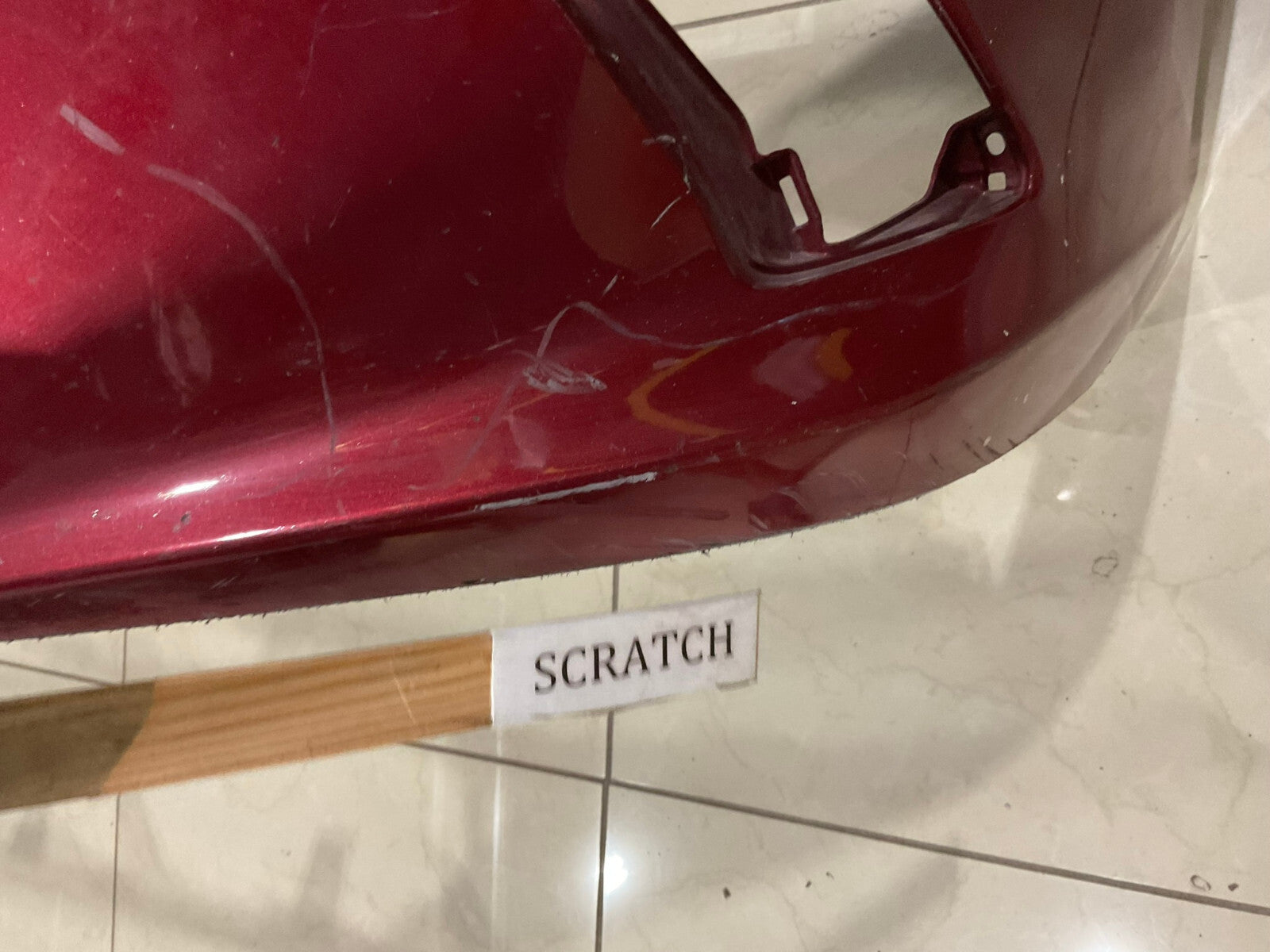 Front Bumper Cover Red 2019 2020 Lexus ES350 F-Sport 52119-06J00 OEM