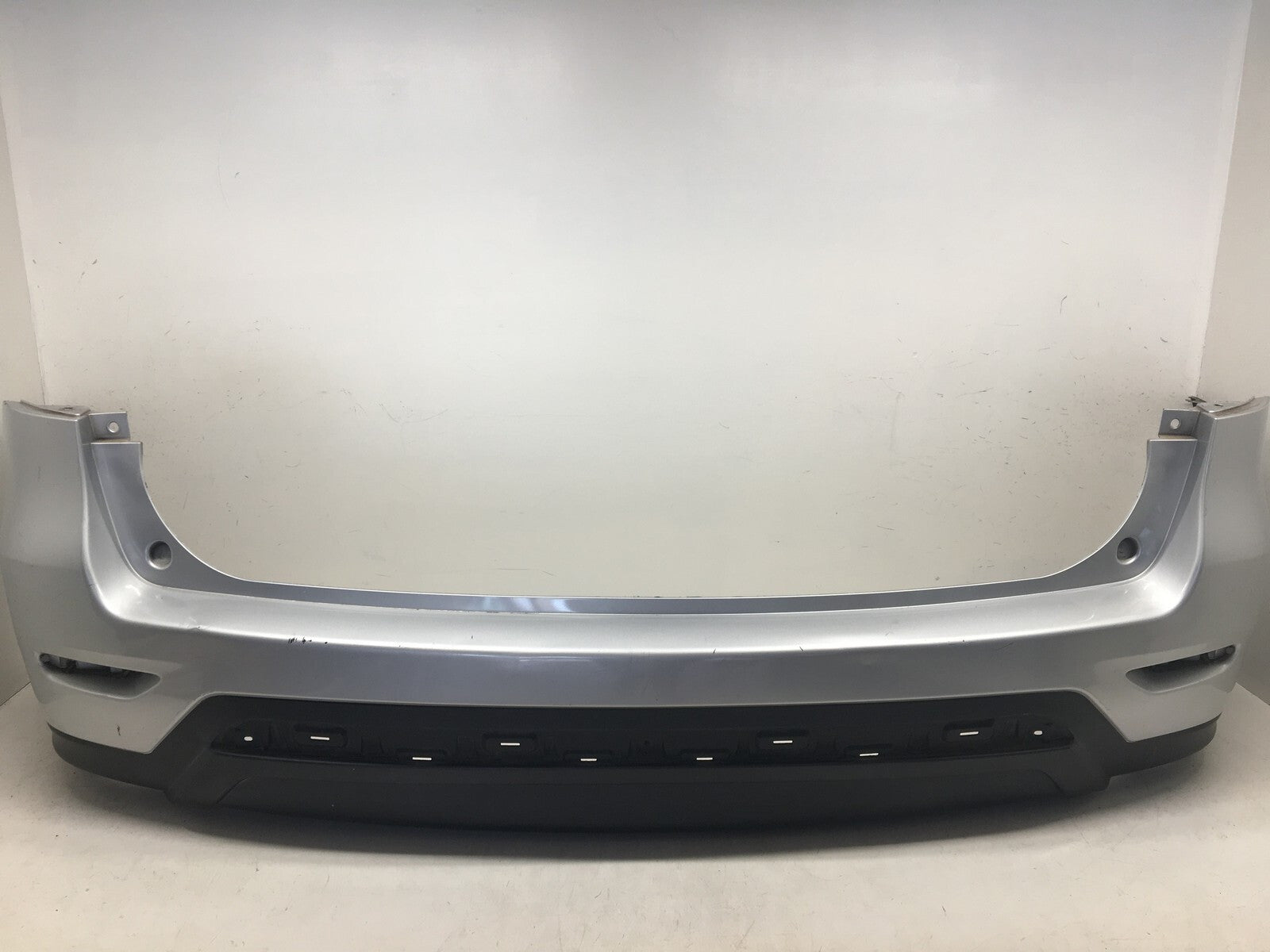 Rear Bumper Cover Nissan Pathfinder Platinum SV Hybrid w/o Sensr Holes 13-16 OEM
