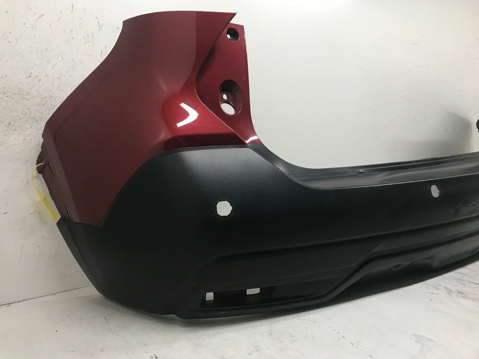 Rear Bumper Cover Red Nissan Kicks S SV 2018 2019 w/Sensor Holes 85022-5RB0H OEM