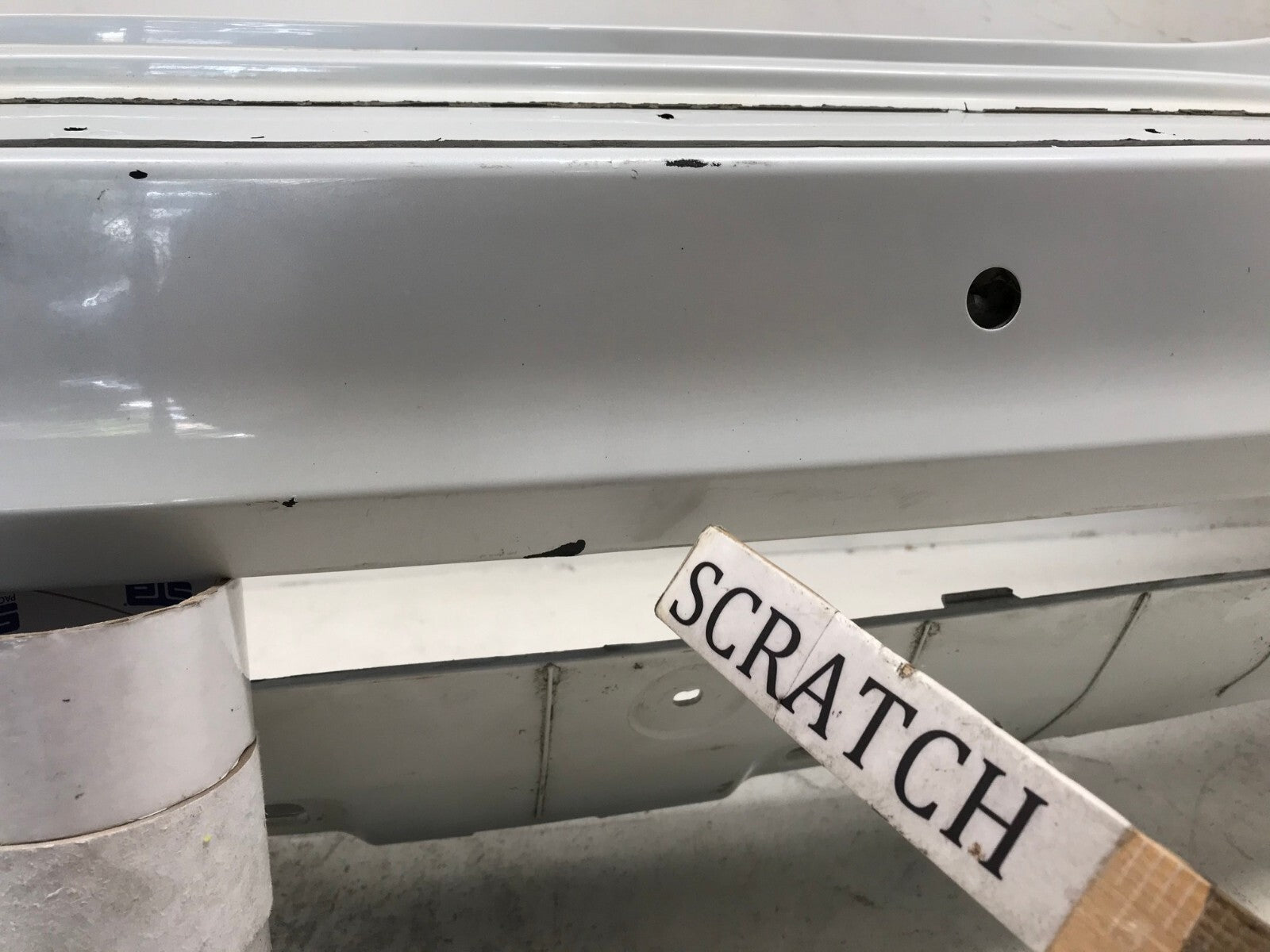 Rear Bumper Cover White 2011-2013 Kia Sorento SX w/Sensor Holes 86611-1U200 OEM