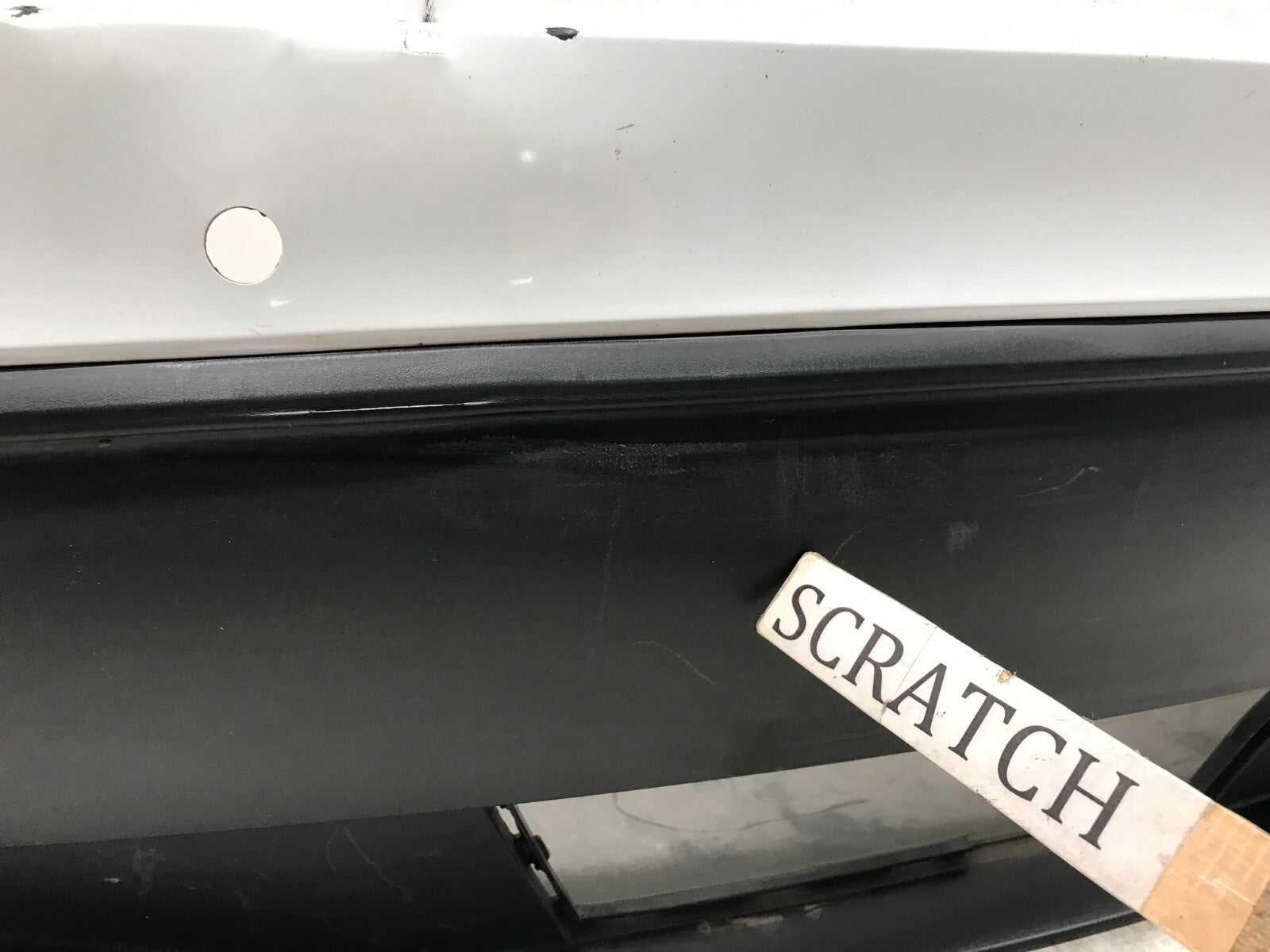 Rear Bumper Cover White 20-2023 Tesla Model Y Long Range/Perf w/Sensor Holes OEM