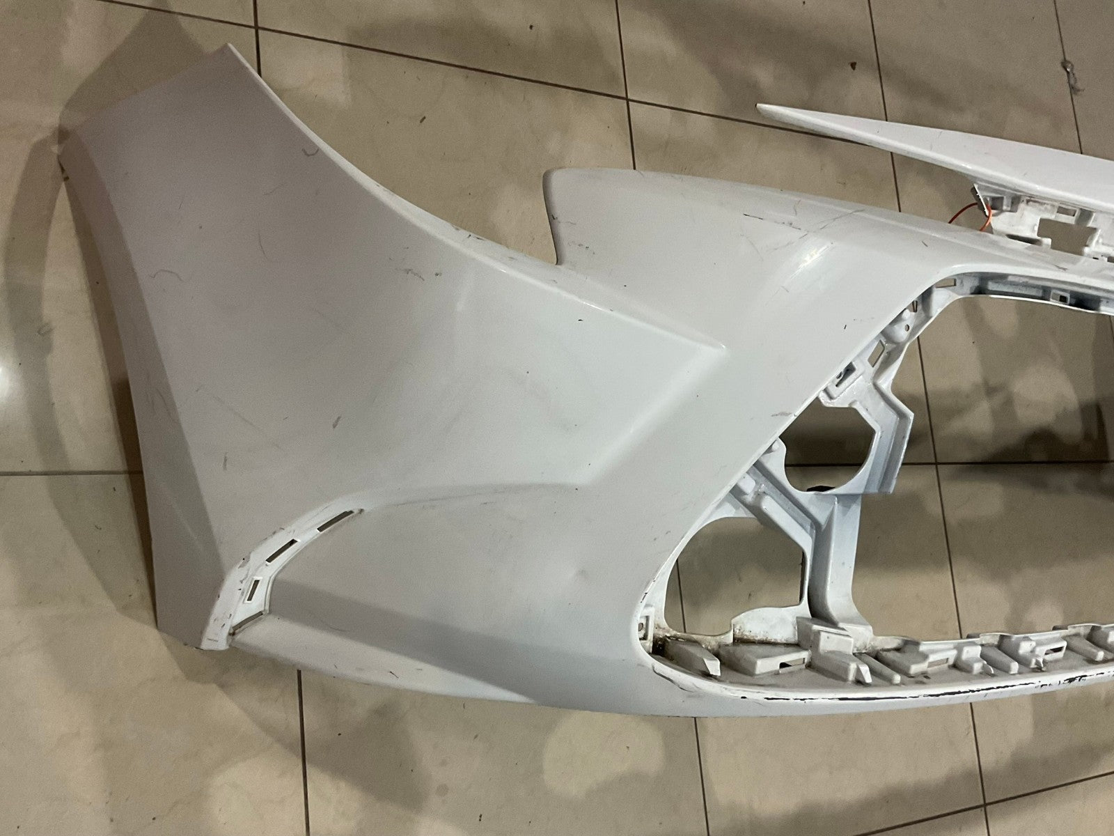 Front Bumper Cover White 2020-2022 Toyota Corolla LE CAPA