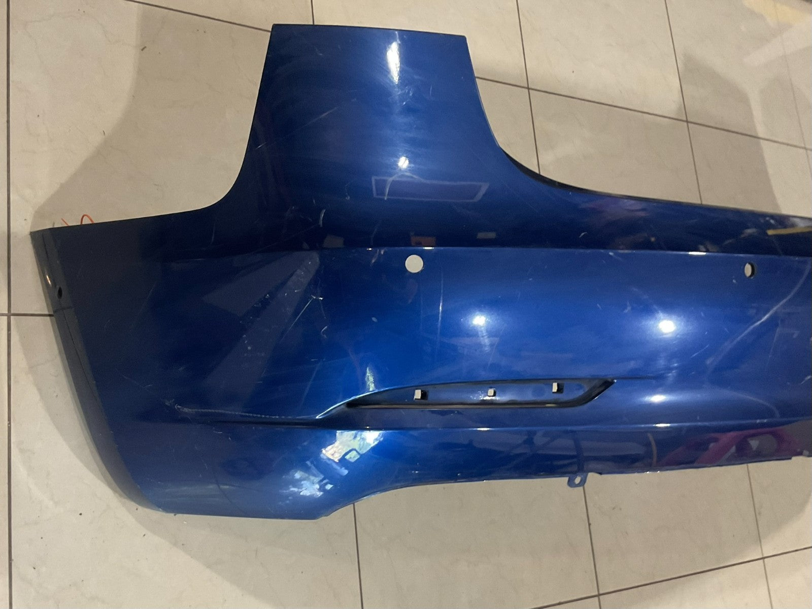 Rear Bumper Cover Blue 17-23 Tesla Model 3 CAPA