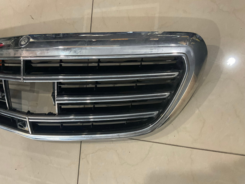 Grille Grill Silver Black 2014-2016 Mercedes Benz E Class CAPA