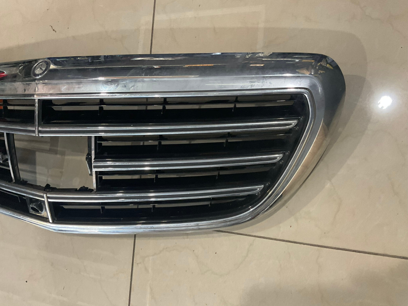 Grille Grill Silver Black 2014-2016 Mercedes Benz E Class CAPA