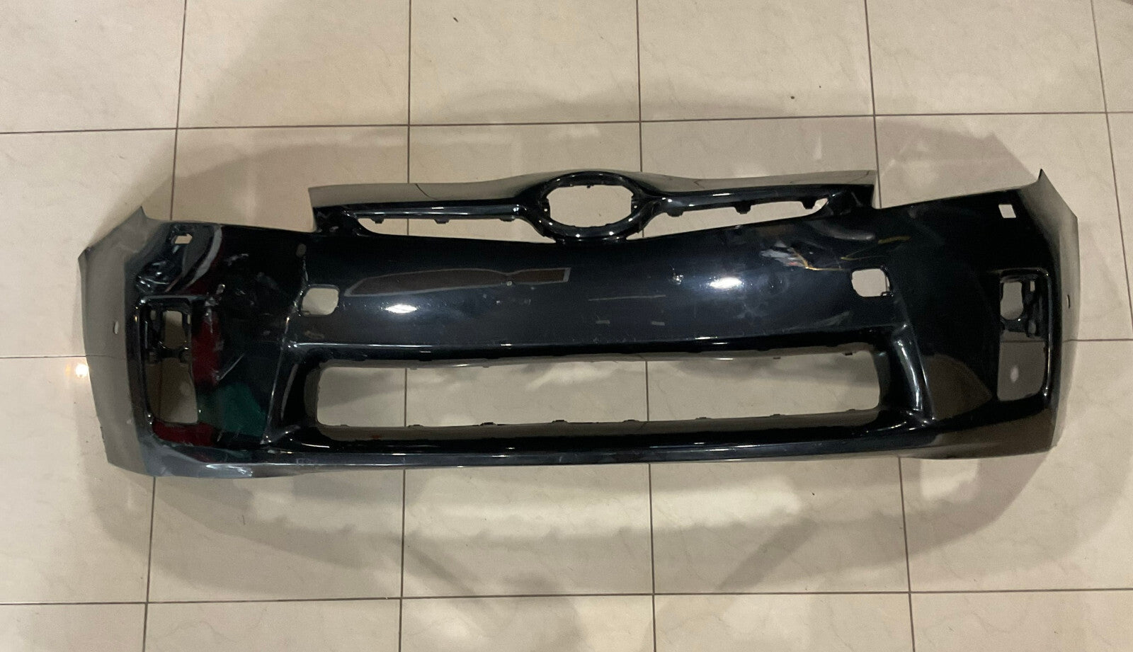 Front Bumper Cover Black 2010-2011 Toyota Prius CAPA