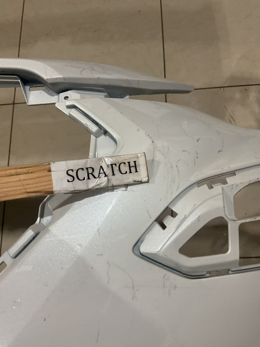 Front Bumper Cover White 2024 Subaru Crosstrek XV 57704fn30a OEM