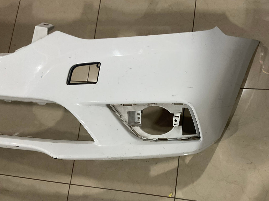 Front Bumper Cover White Nissan Sentra S/SL/SV/SR/Turbo 16-18 62022+3YU0H OEM