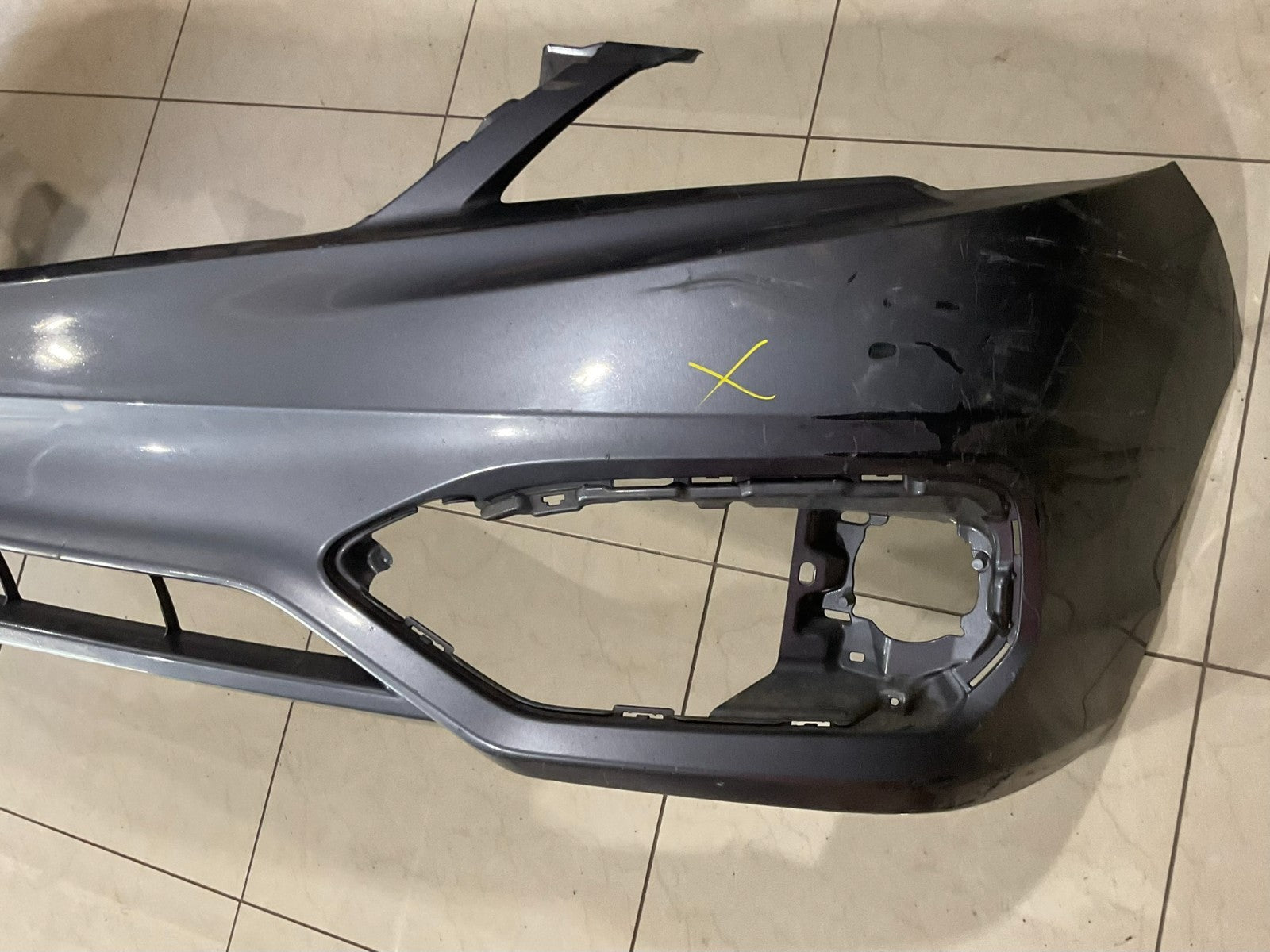 Front Bumper Cover Grey 2016-2018 Acura RDX CAPA