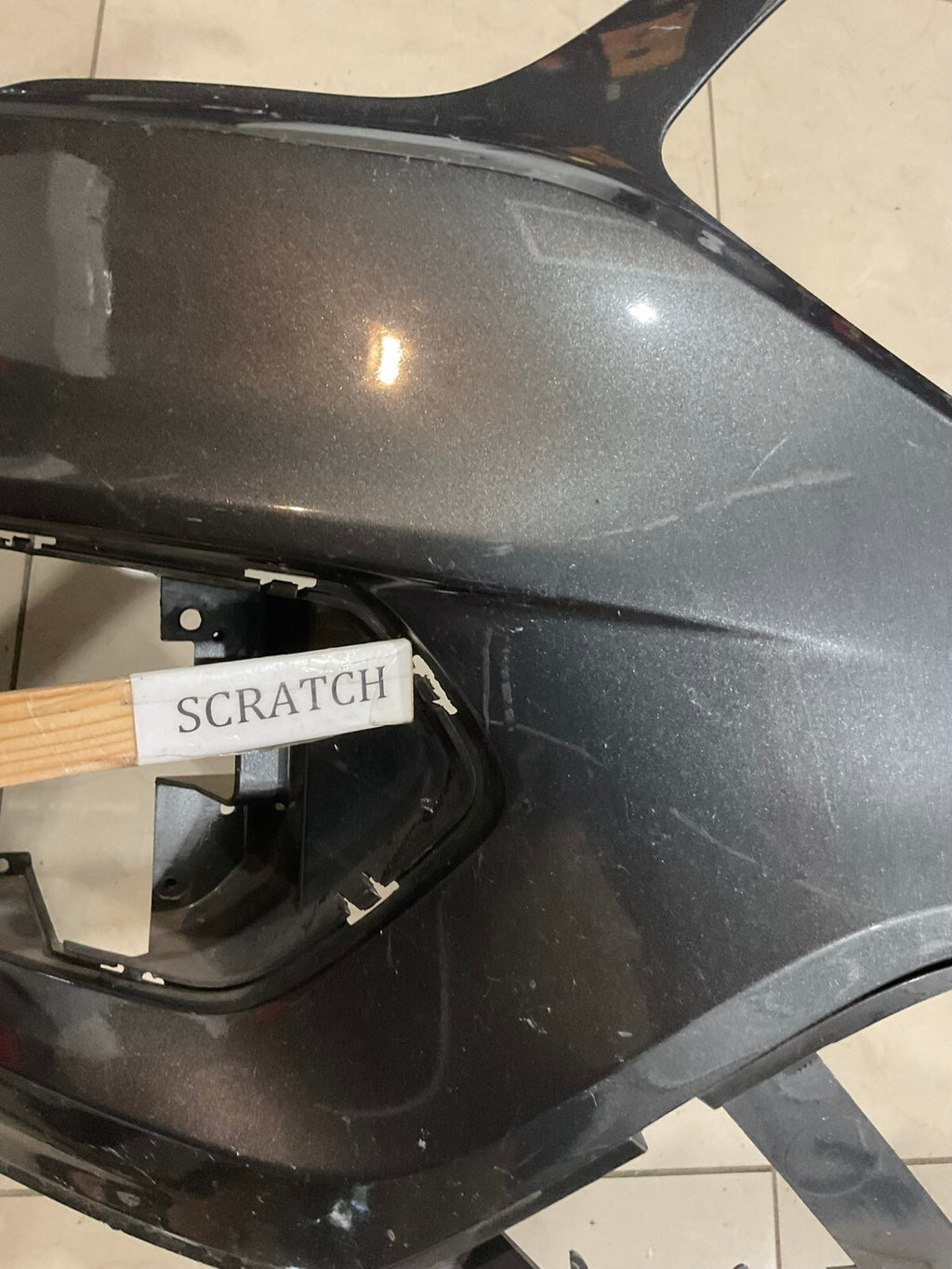 Front Bumper Cover Grey 2017-2019 Ford Escape S Se Titanium GJ54+17757 OEM