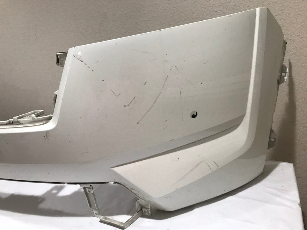 Front Bumper Cover White 2022-2023 Nissan Pathfinder S SV SUV w/Sensor Holes OEM
