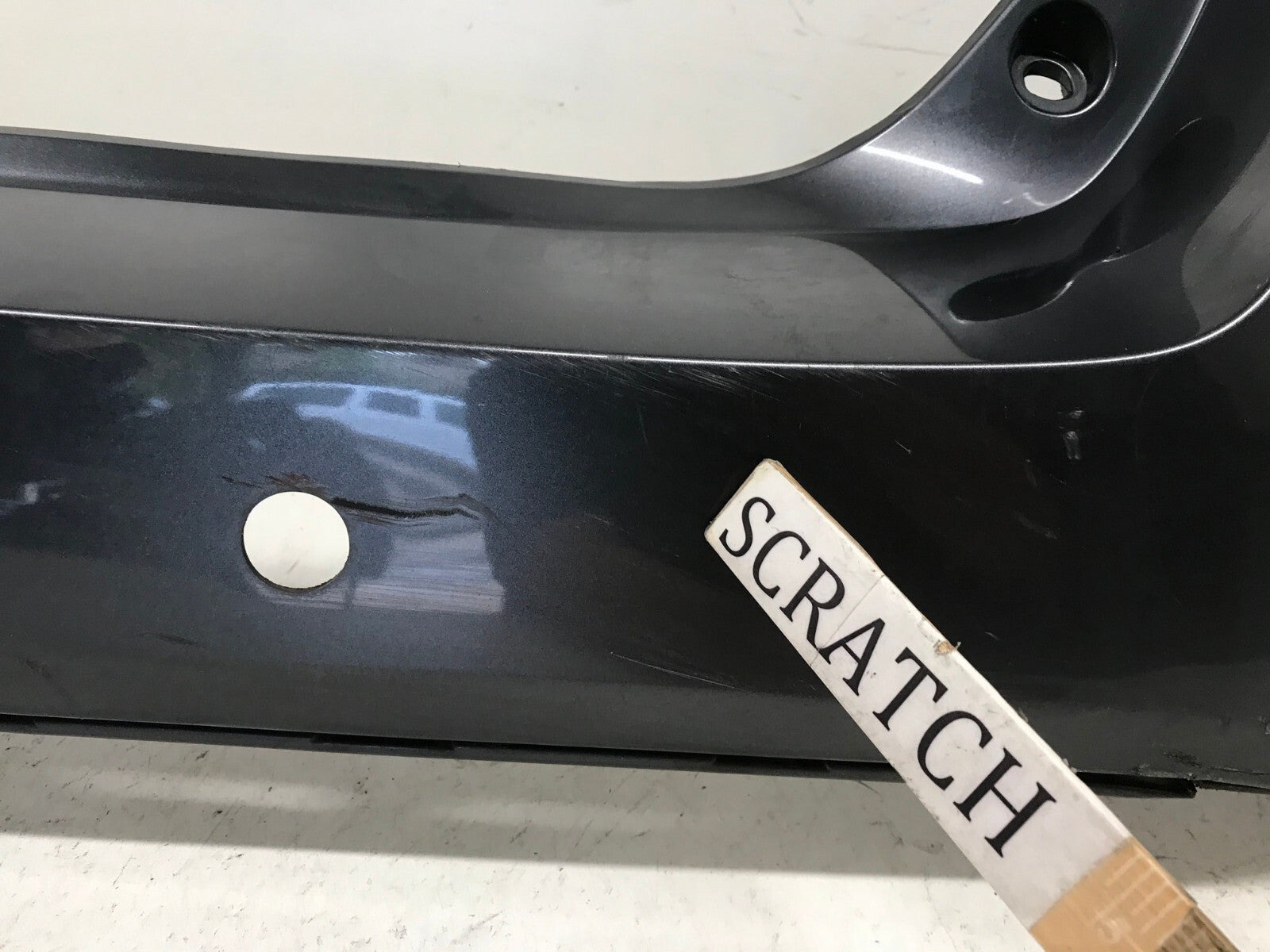 Rear Bumper Cover Gray Toyota Prius Two Three Four Eco 16-18 w/Sensor Holes OEM