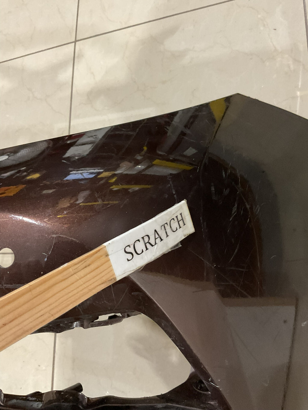 Front Bumper Cover Dark Brown 2016-2018 Lexus ES350/ES300h Base 52119+06D20 OEM