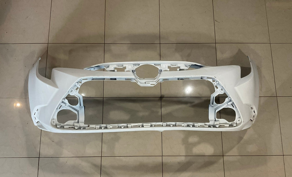 Front Bumper Cover White 2020-2022 Toyota Corolla L LE XLE CAPA