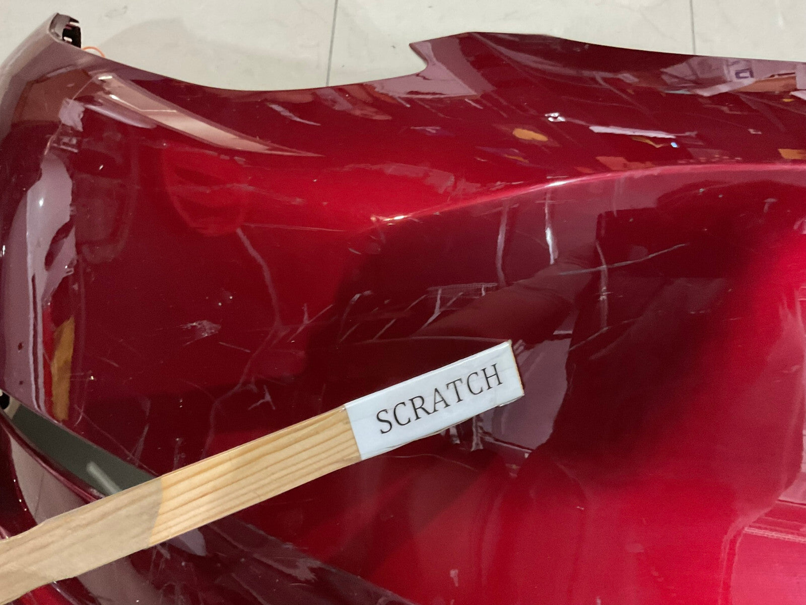 Front Bumper Cover Red 2020-2021 Tesla Model Y 1493741-00-A OEM