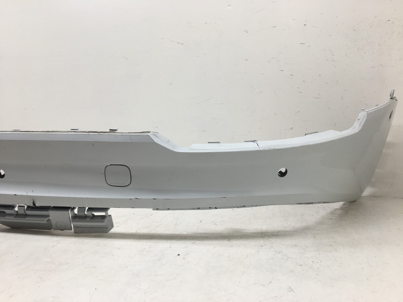 Rear Lower Bumper Cover Audi Q7 Premium Plus Prestige w/Sensor Holes 2017 OEM