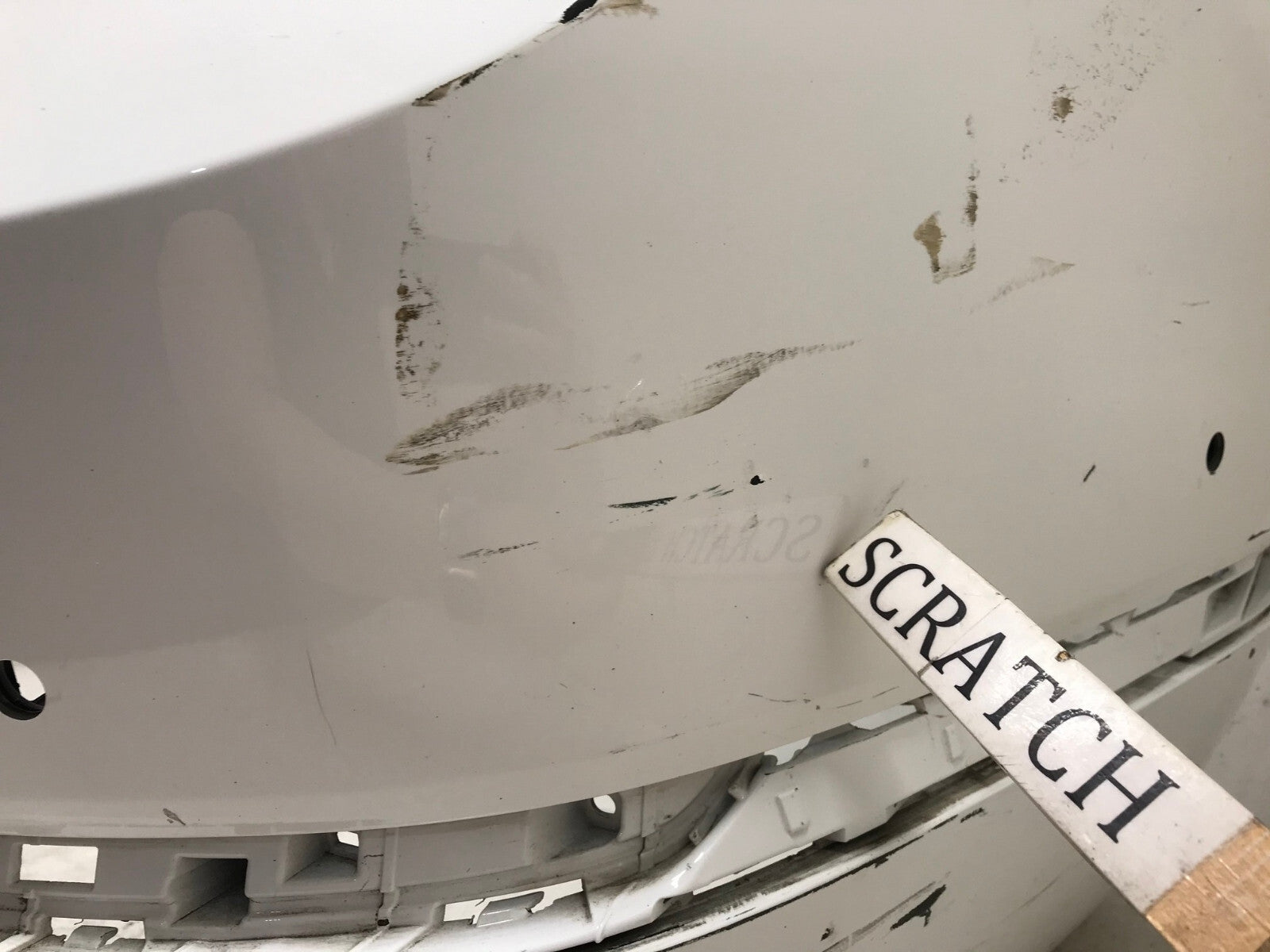 Rear Bumper Cover White Genesis GV80 2021 2023 w/Sensor Holes 86611-T6000 OEM