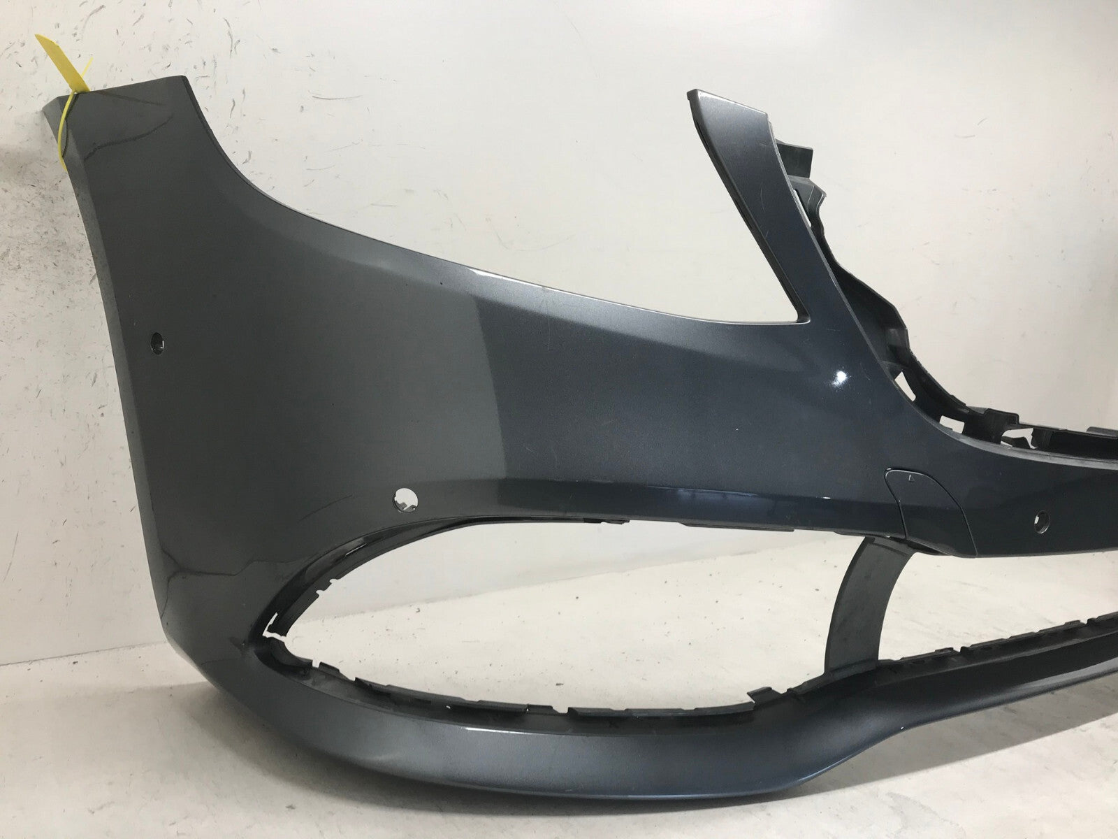 Front Bumper Cover Gray Mercedes S-Class S600 S550 2016-2019 w/Sensor Holes OEM