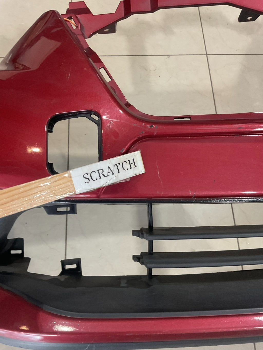 Front Bumper Cover Red 2018-2019 Nissan Kicks S/SV 62022+5rb0h OEM