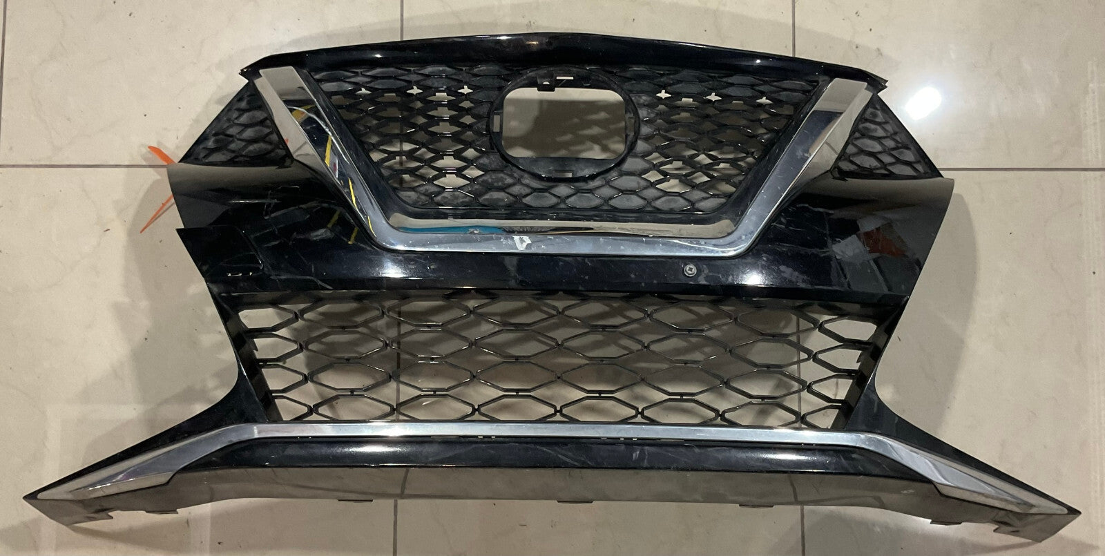 Grill Grille Black/Silver Trim 2019 - 2023 Nissan Maxima 623109DJOA%2FB%2FC OEM