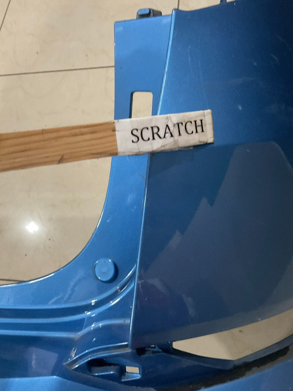 Rear Bumper Cover Blue Hyundai Tucson ECO/Limtd/SE/Sport 16-17 86611+d3000 OEM