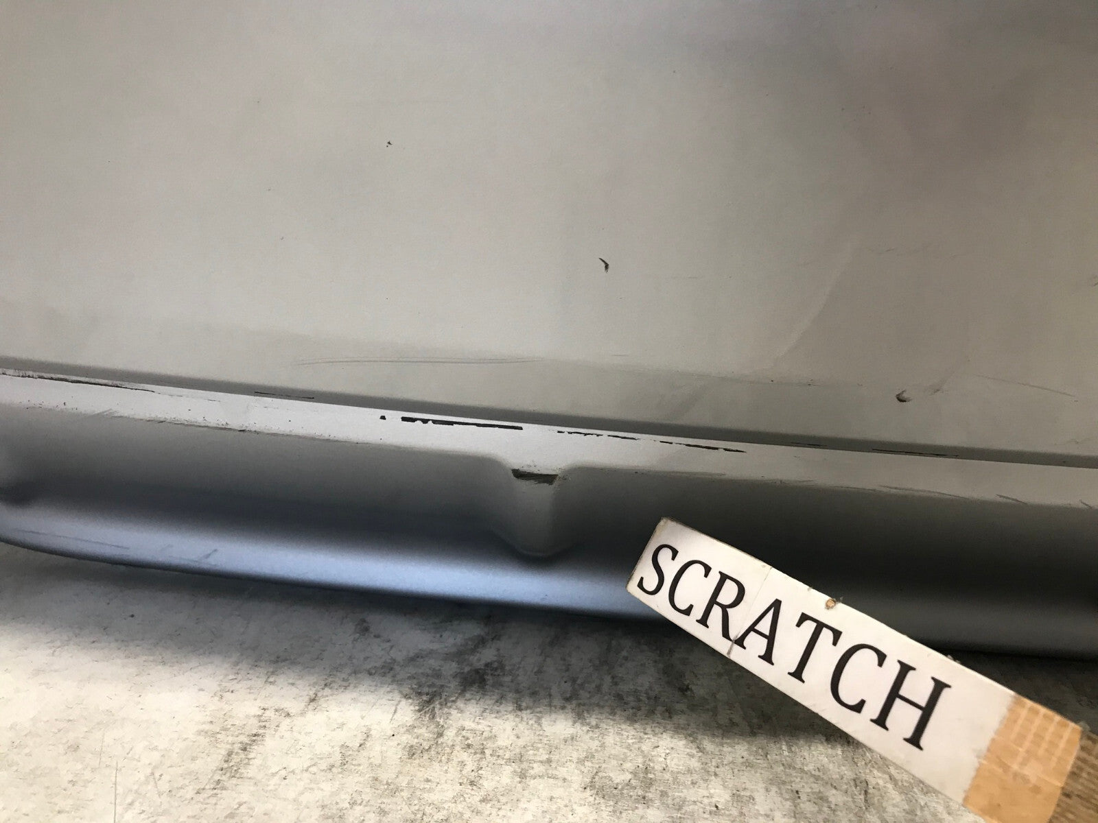 Rear Bumper Cover Silver 18-21 Subaru Crosstrek Base/Limited w/Sensor Holes OEM