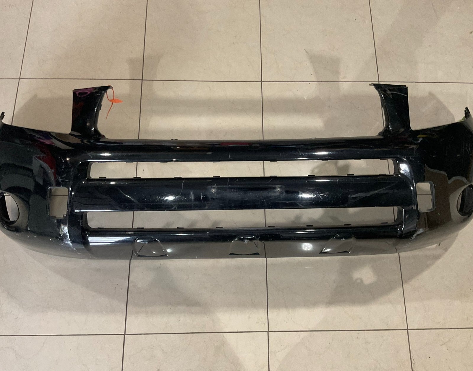 Front Bumper Cover Black 2009-2012 Toyota RAV4 52119+42971 OEM