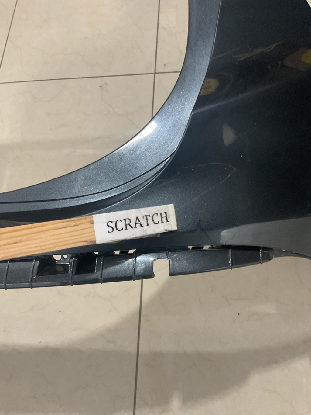Rear Upper Bumper Cover Grey 21-2022 Hyundai Santa Fe OE Style 86611+S2500& OEM
