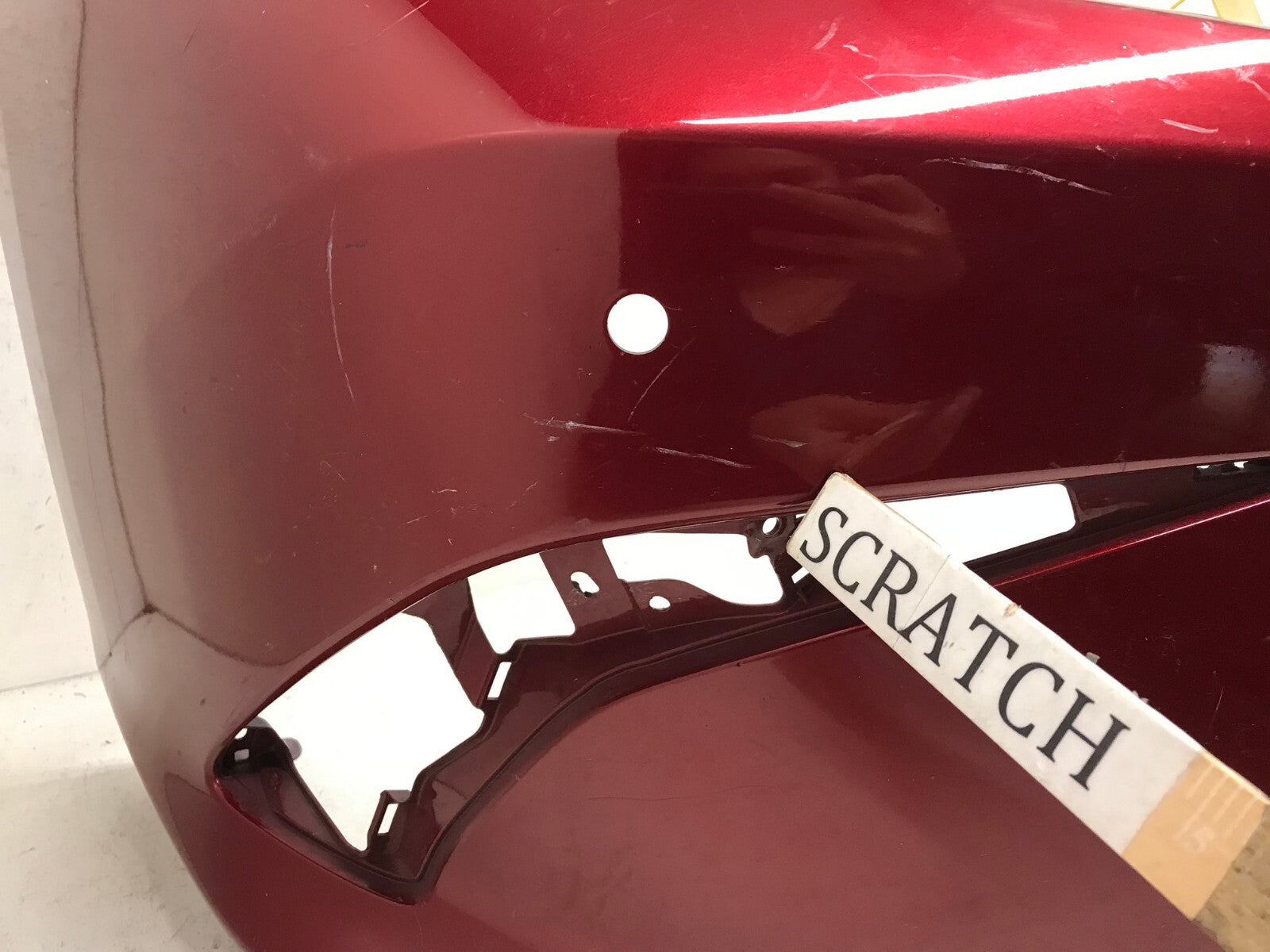 Front Bumper Cover Lexus ES350 Base w/Sensor Holes Red 2019 52119-06J00 OEM2