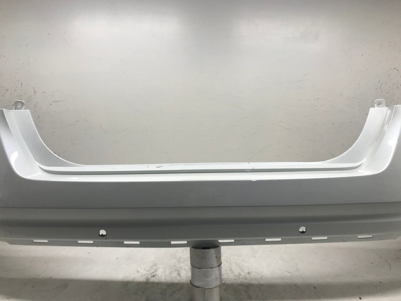 Rear Bumper Cover White Nissan Altima S/SL/SV/SR 2019-2020 w/Sensor Holes OEM