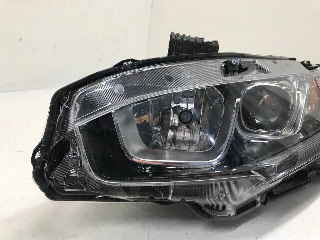 Headlight Damaged Left LH Driver 2016-2021 Honda Civic 33150TBAA01 OEM
