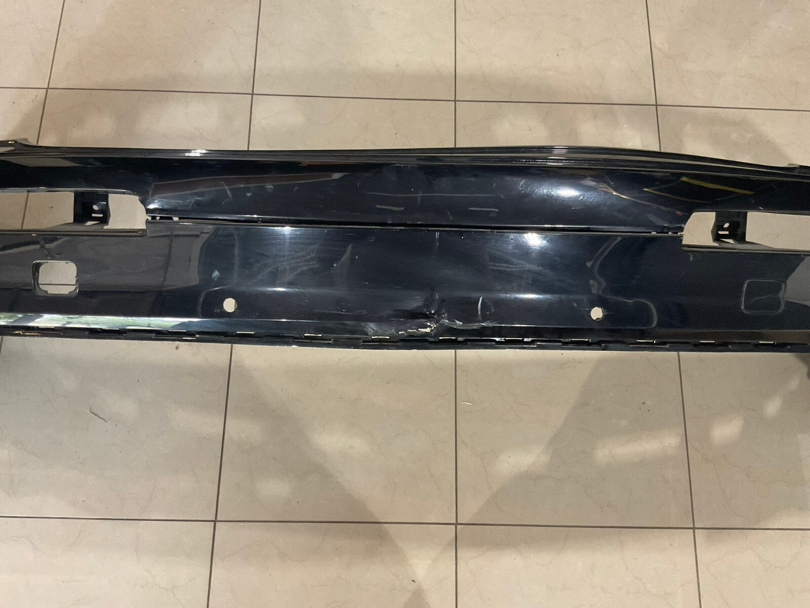 Rear Bumper Cover Black Audi Q7 2017 2018 2019 4M0+807+511 OEM