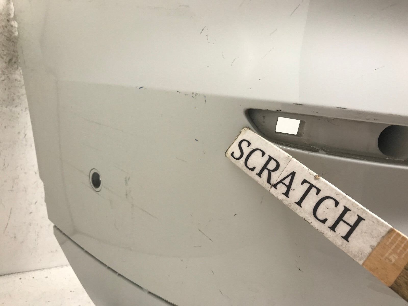 Rear Bumper Cover White BMW X3 G01 2017 w/Sensor Holes 7418068 OEM