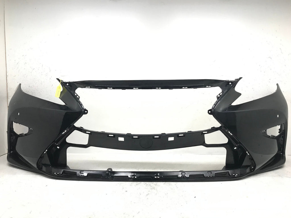 Front Bumper Cover Black Lexus ES350 2016-2018 w/Sensor Holes CAPA