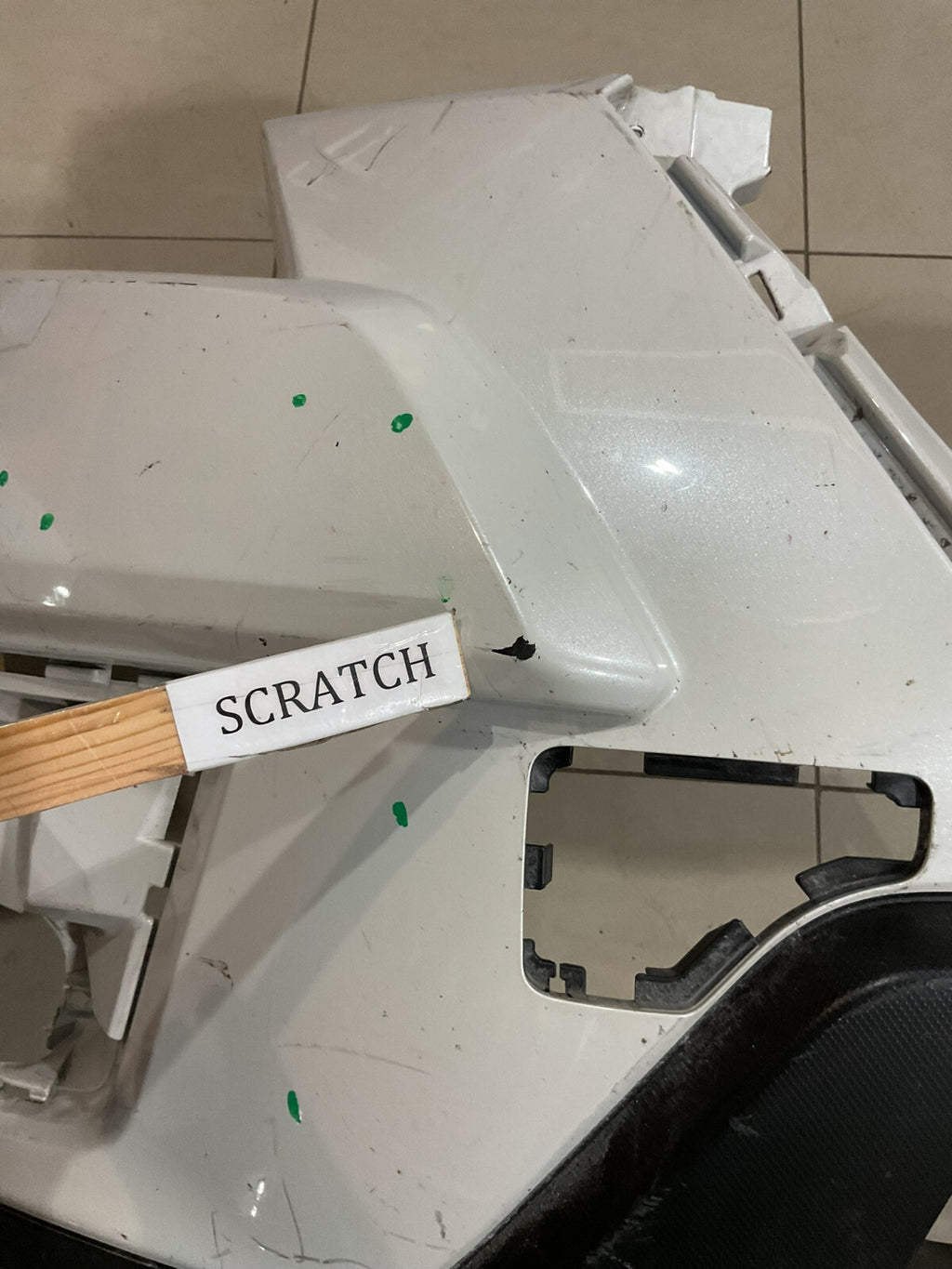 Front Bumper Cover White 2022 2024 Subaru Forester 57704SN021 OEM