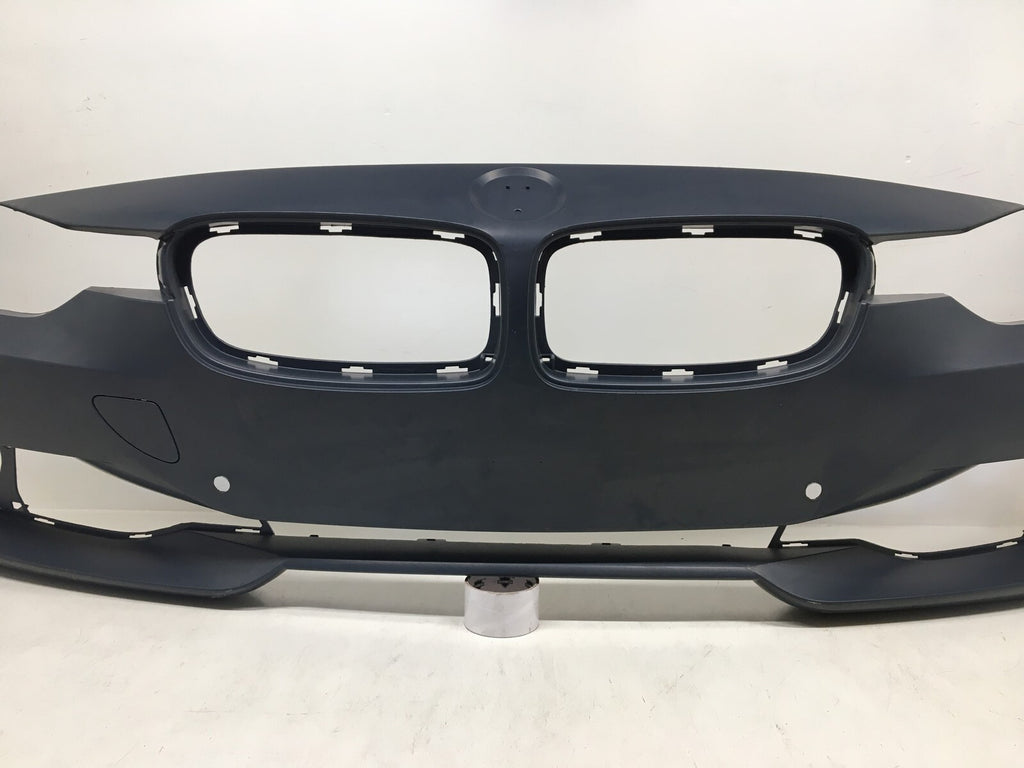 Front Bumper Cover BMW 3 Series w/o Trim Lines w/o Sen w/Wash Never Paintd 12 15