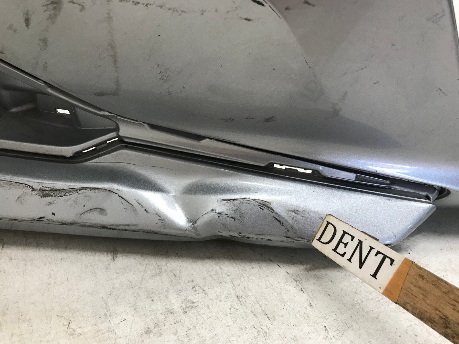 Front Bumper Cover Silver 2021 2022 Honda Accord Sedan EX/LX w/Sensor Holes OEM