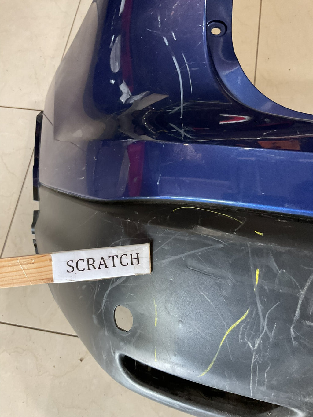 Rear Bumper Cover Blue Nissan Rogue Sport S/SL/SV 2017-2019 85022-6MA0H OEM
