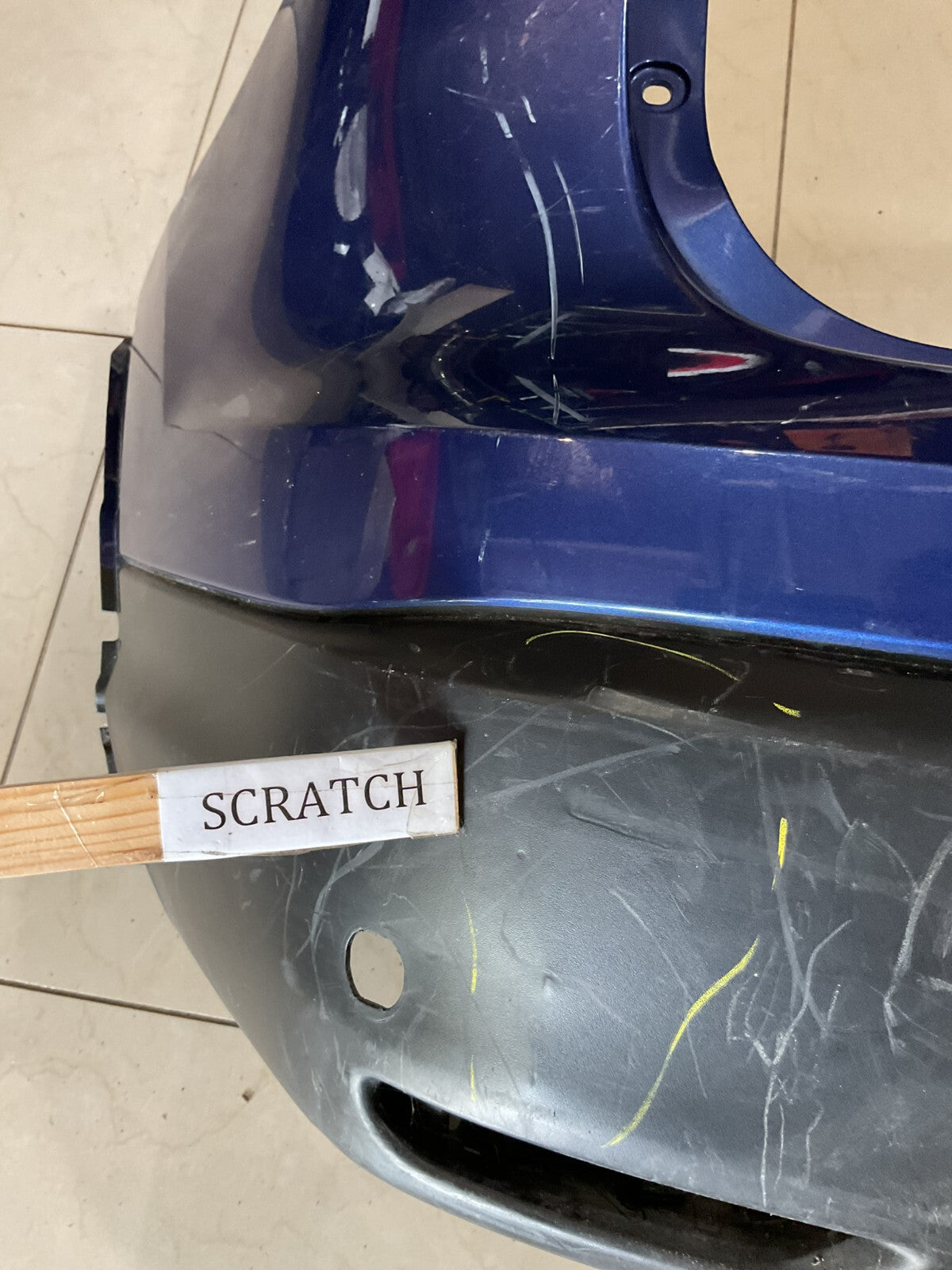 Rear Bumper Cover Blue Nissan Rogue Sport S/SL/SV 2017-2019 85022-6MA0H OEM