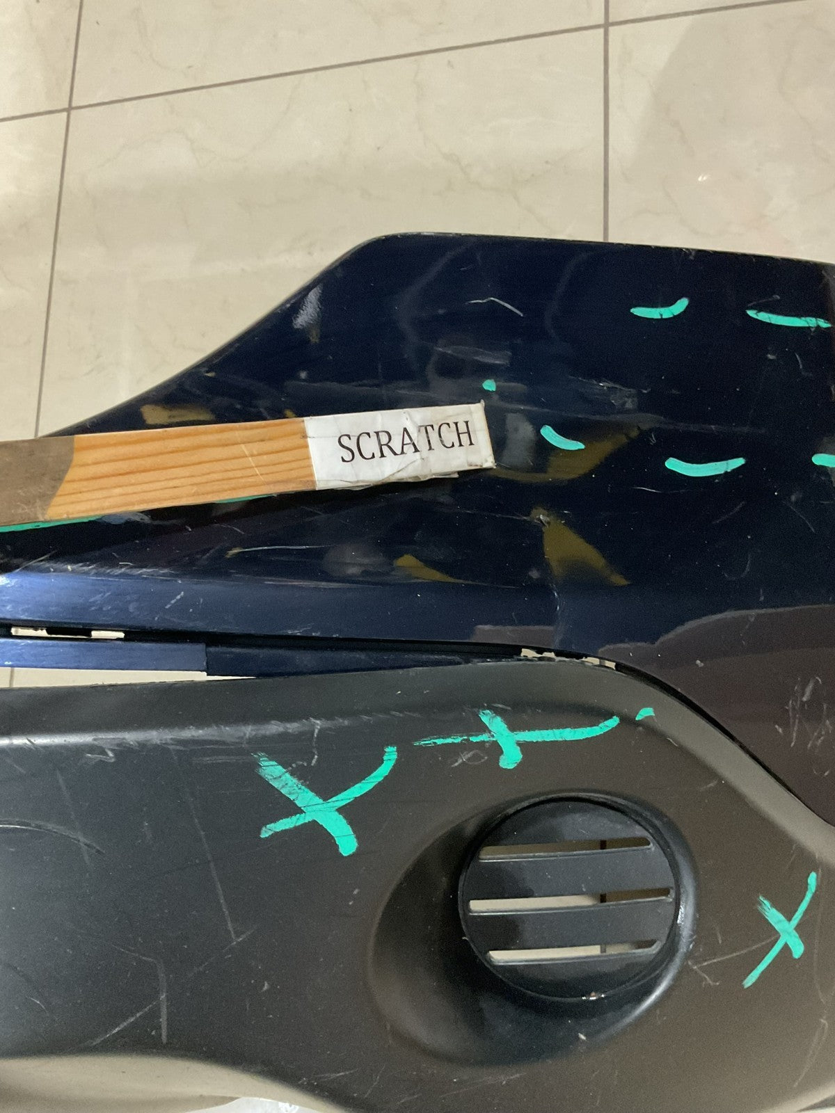 Front Upper Bumper Cover Blue 2010-2011 Honda CR-V EX /L /LX CAPA